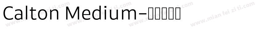 Calton Medium字体转换